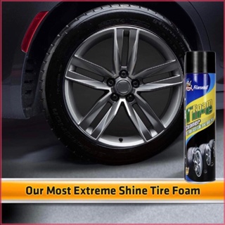 Wbike Motorcycle Car Tire Foam Cleaner Spray Wax High Gloss Polish ...