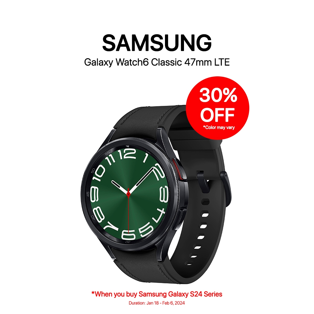Samsung Galaxy Watch 6 Classic 47mm LTE Smartwatch Color may vary