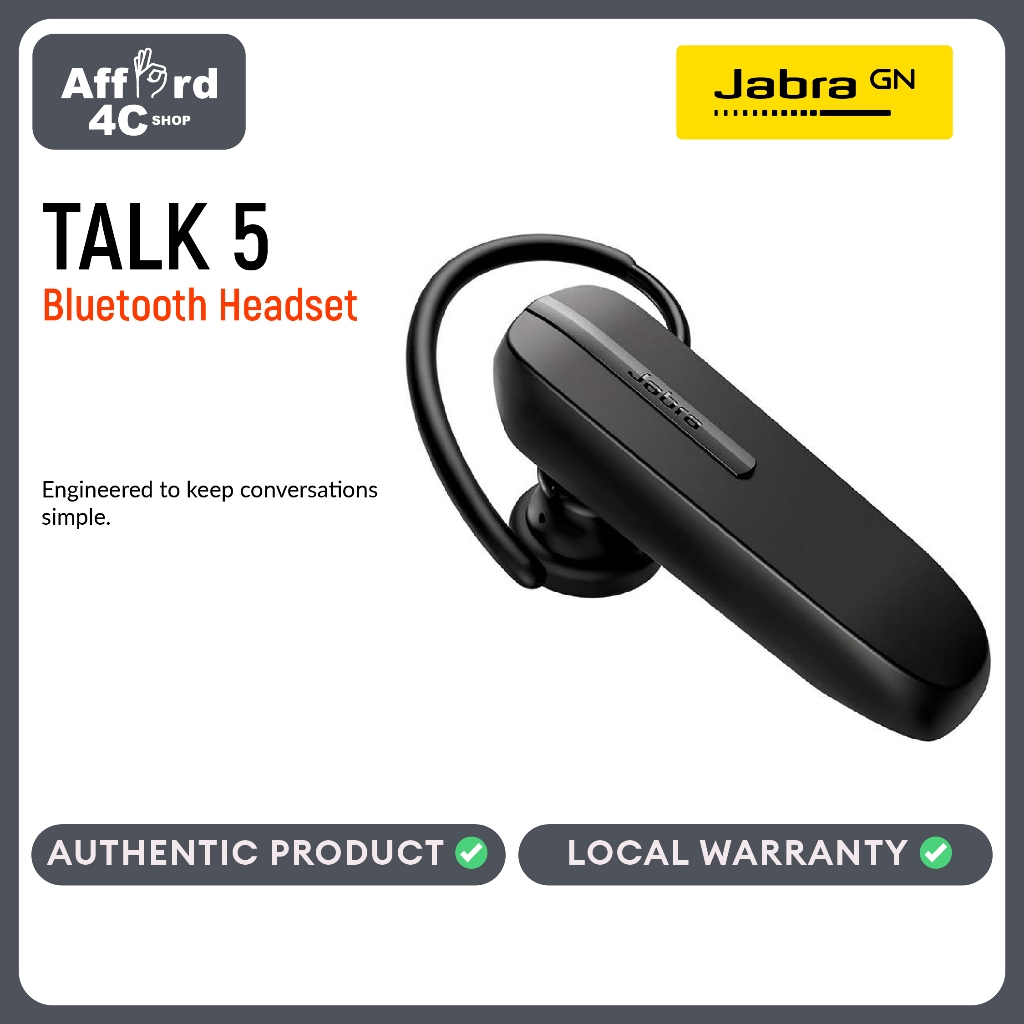 Jabra talk 5 discount bluetooth headset review