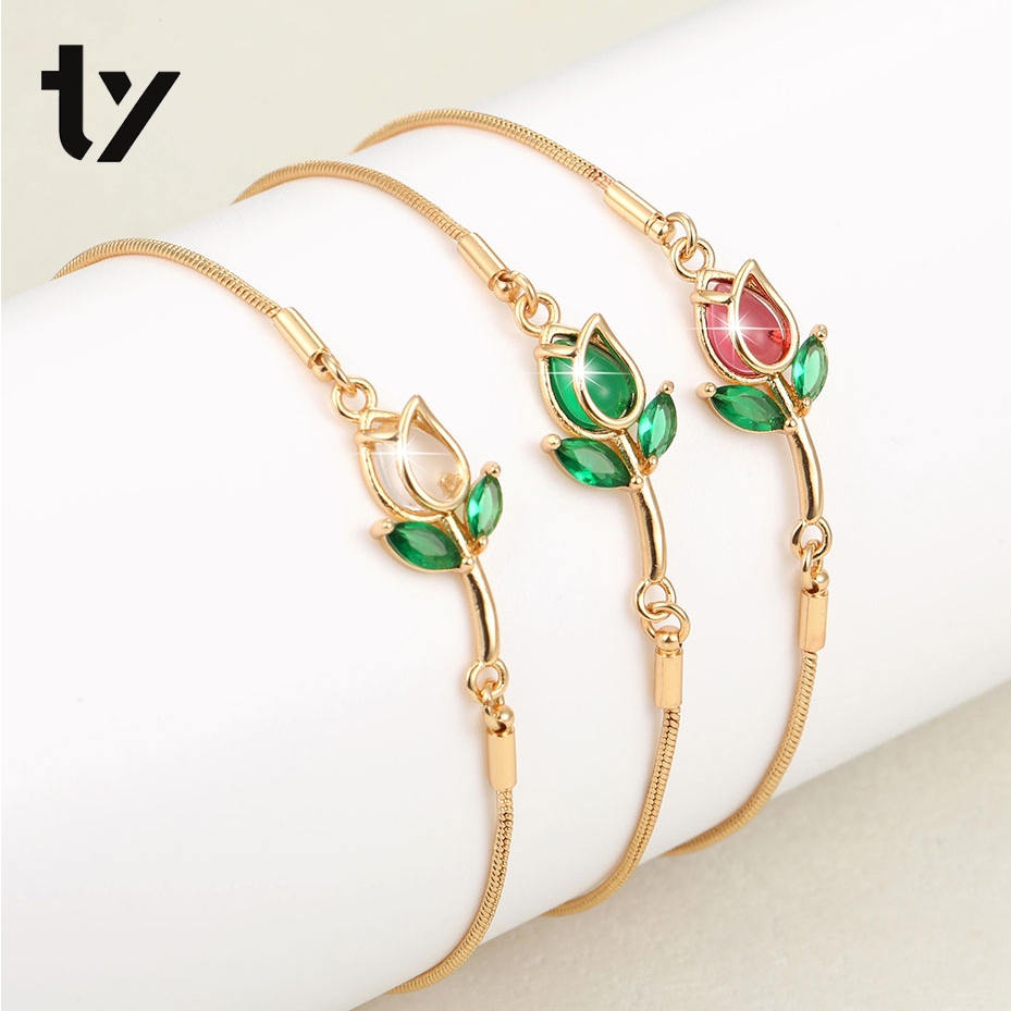 Tulip Bracelet 18K Gold Fashion Bracelet and Anklet Accessories for