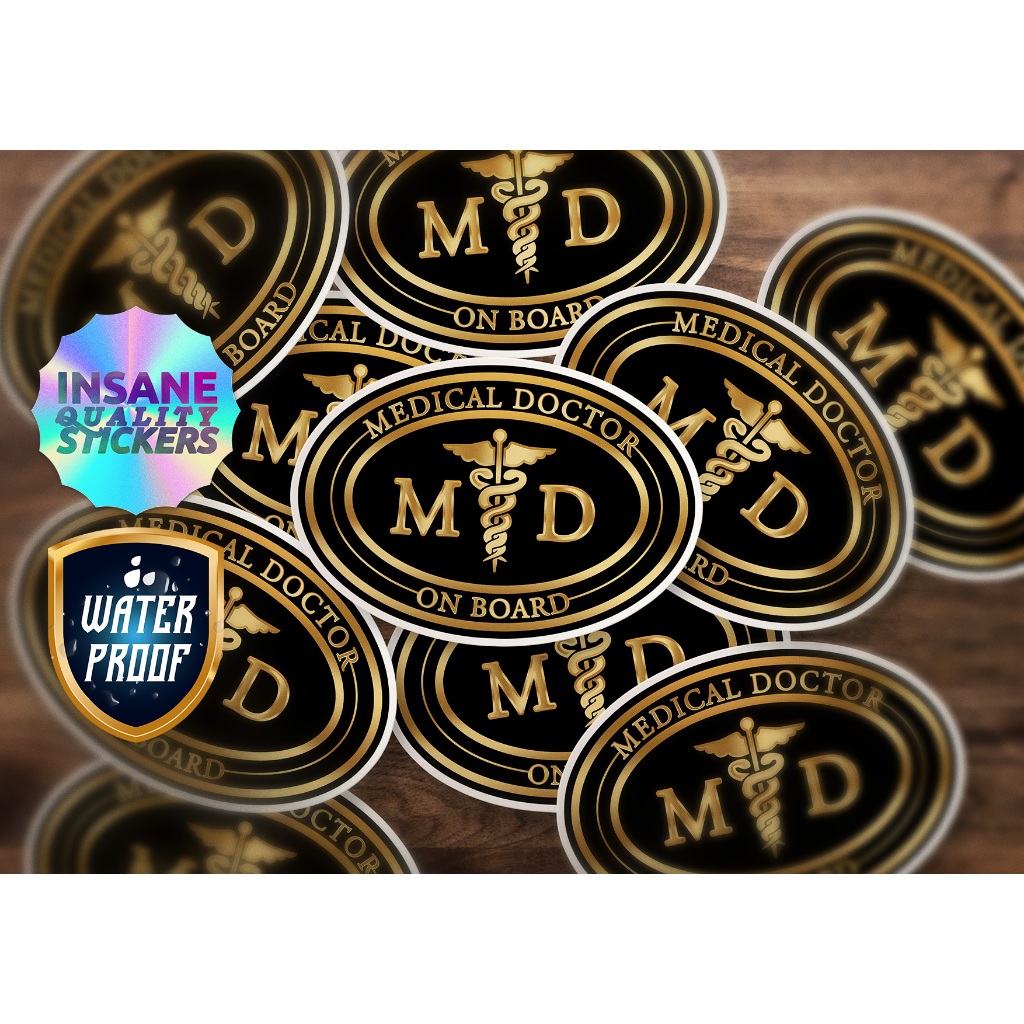 MD On Board Sticker Reflectorized WaterProof for Car for Motorcycle ...