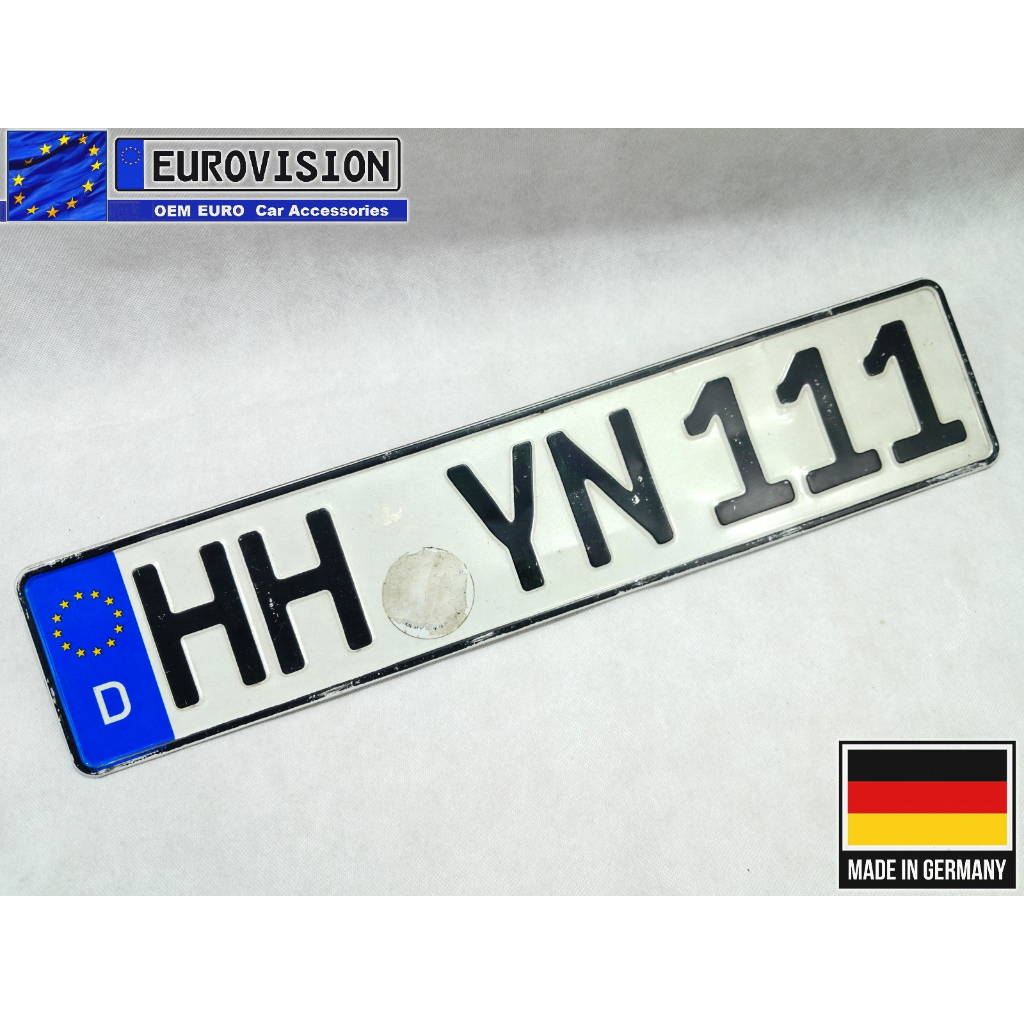 Various Triple Number Euro Plates from Germany Used German Europlates Shopee Philippines