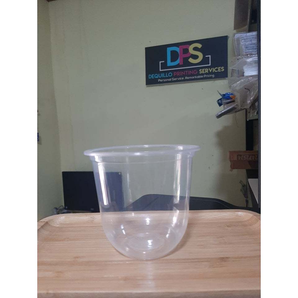 Plastic U Cup 95mm 12oz 16oz 22oz 100pack Plain Only Shopee Philippines 0564