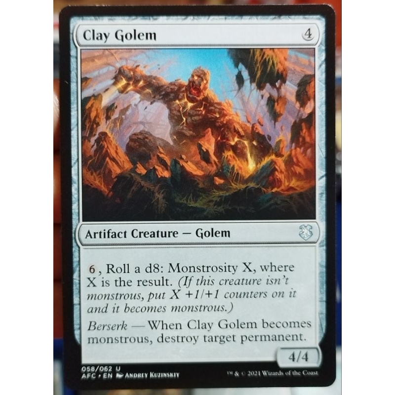 Clay Golem (Magic the gathering) | Shopee Philippines