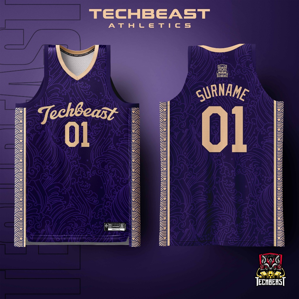 Kanagawa Full Sublimation Basketball Jersey Techbeast ( CUSTOM NAME ...