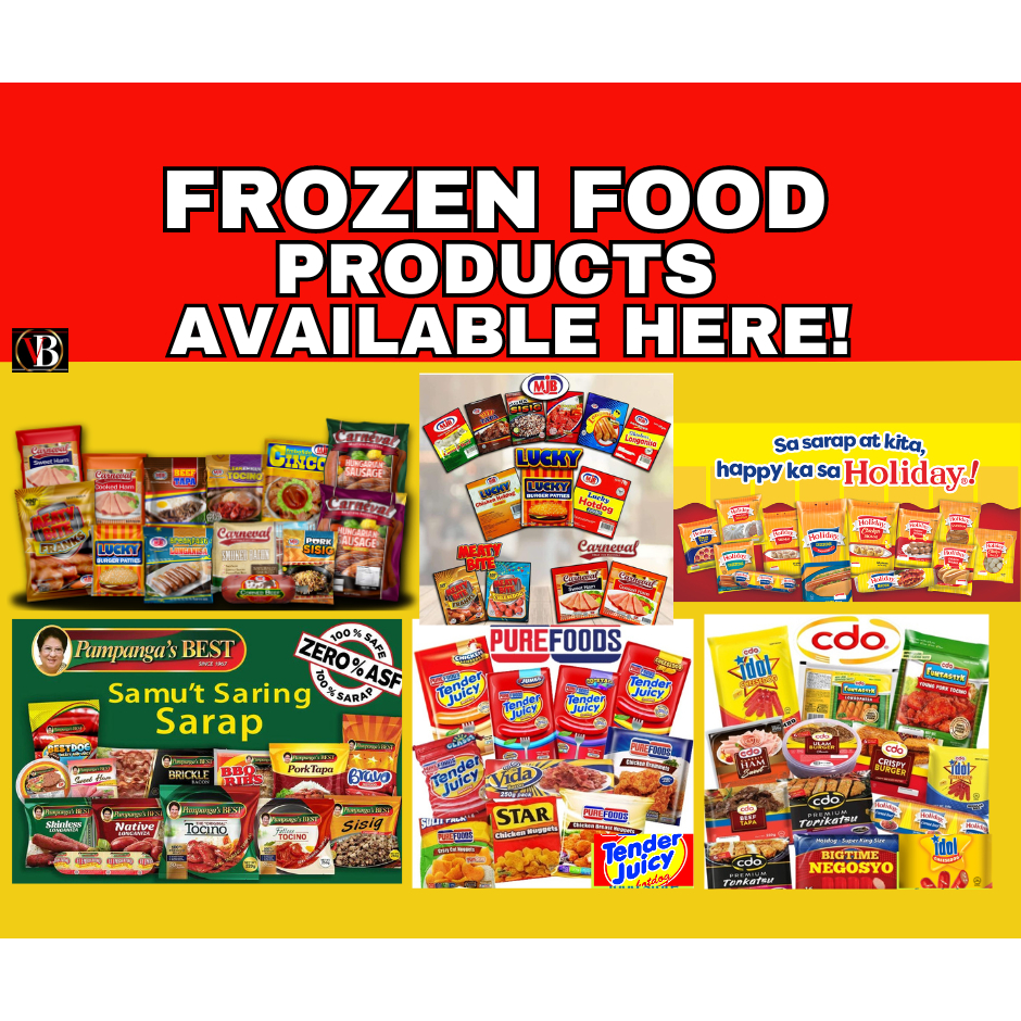 Tarpaulin FROZEN FOOD PRODUCTS makapal 24x18inch glossy
