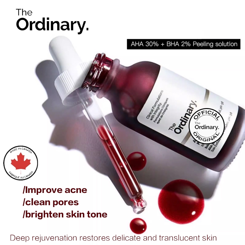 The Ordinary Peeling Solution Serum for face AHA + BHA face Serum Acne