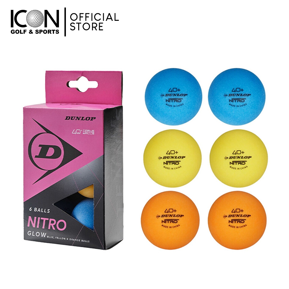Dunlop Table Tennis Ball 40+ Nitro Glow 6 Ball | Shopee Philippines