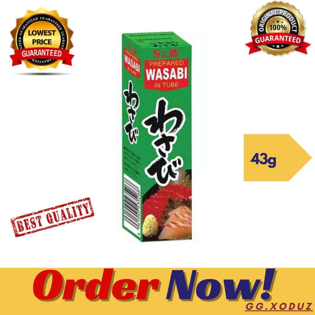 [S & W] Authentic Premium Japanese Wasabi Paste In Tube 43g | Shopee ...