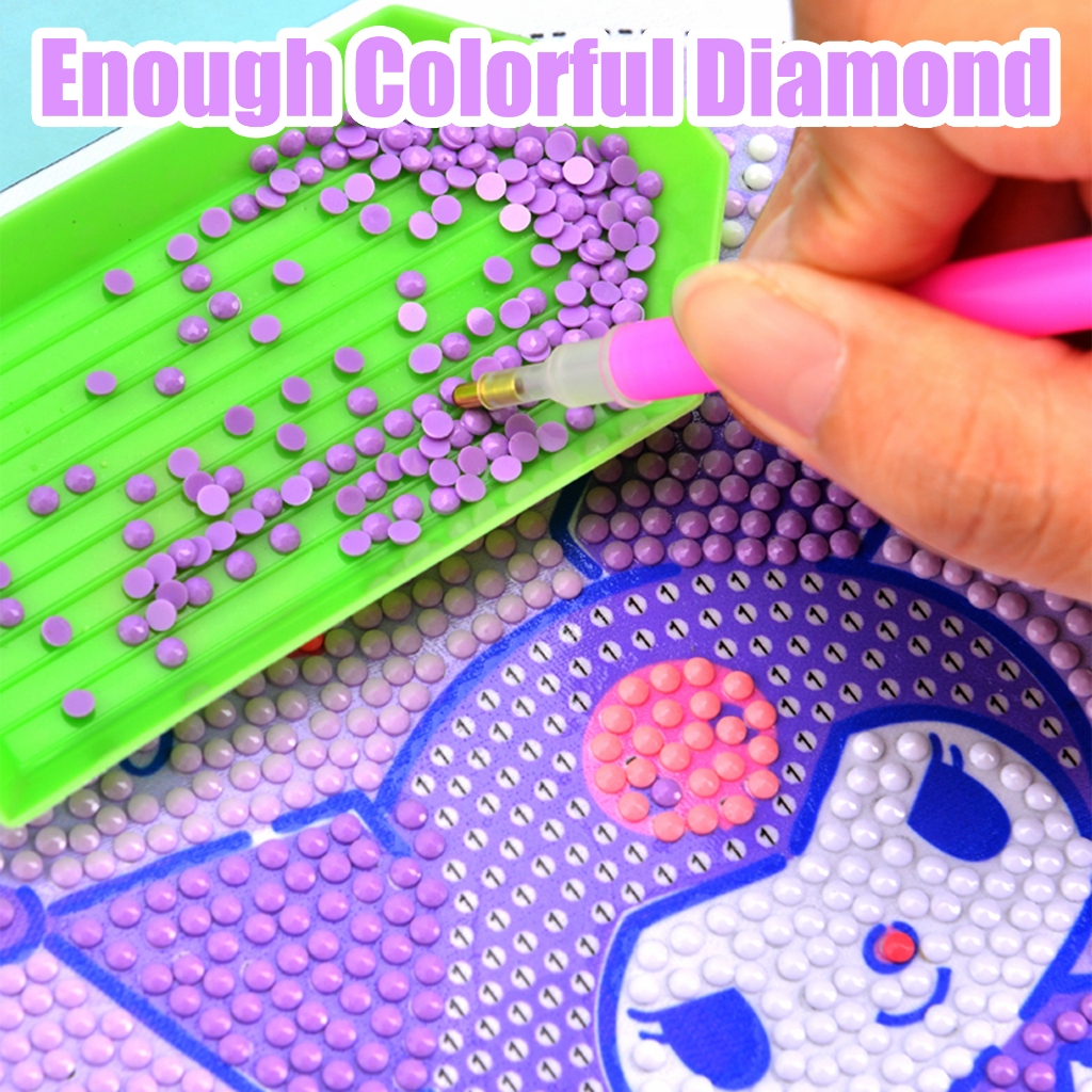 18*18CM Kids 5D Diamond Paintings Sets Kids Craft Toy With Frame Canvas ...