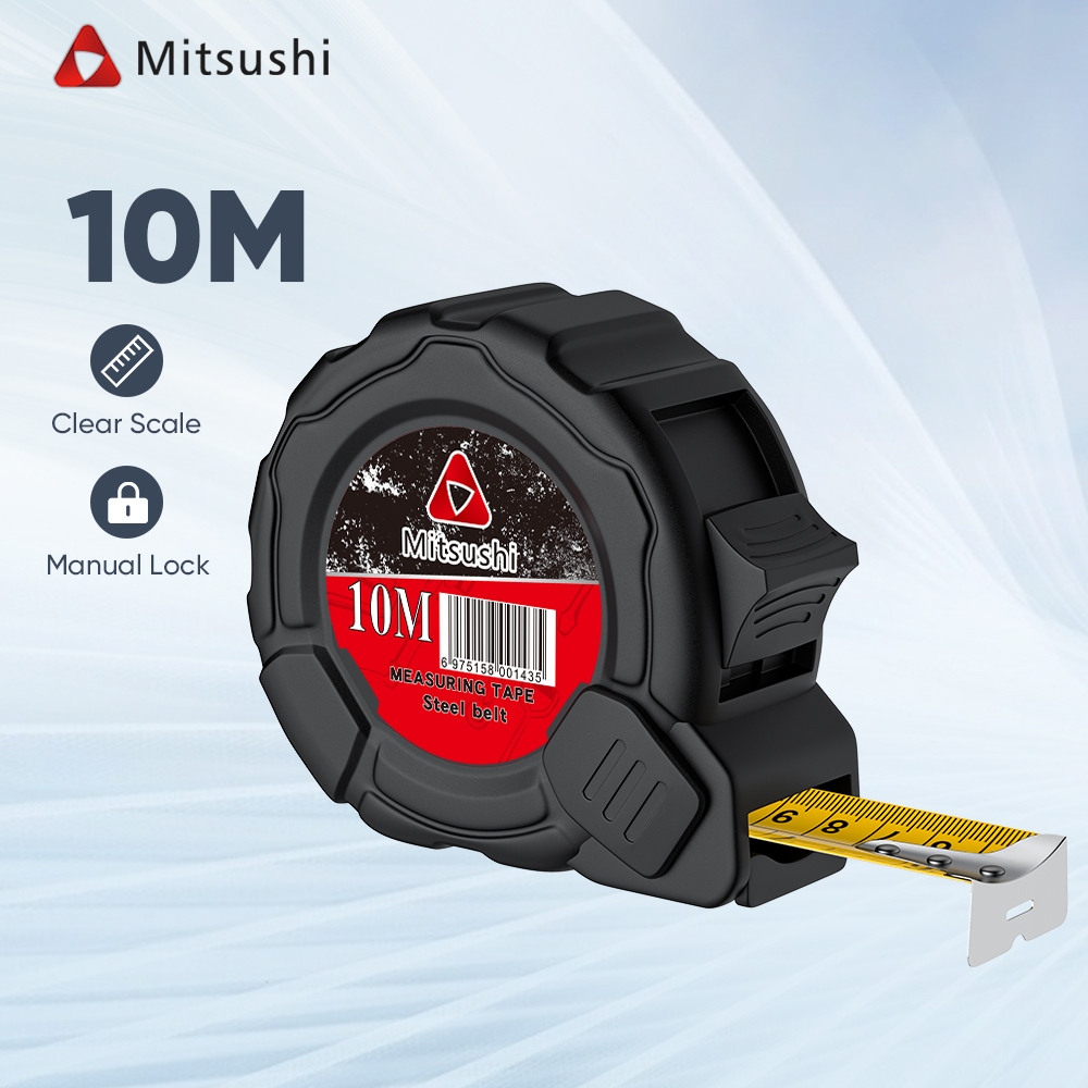 Mitsushi 10m/7.5M/5M/3M Steel Measuring Tape High Precision Tape ...