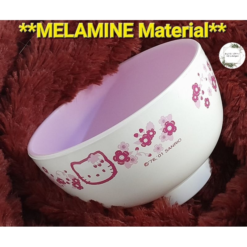 SANRIO- Genuine Hello Kitty Melamine Rice/Soup Bowl 1pc JP | Shopee ...