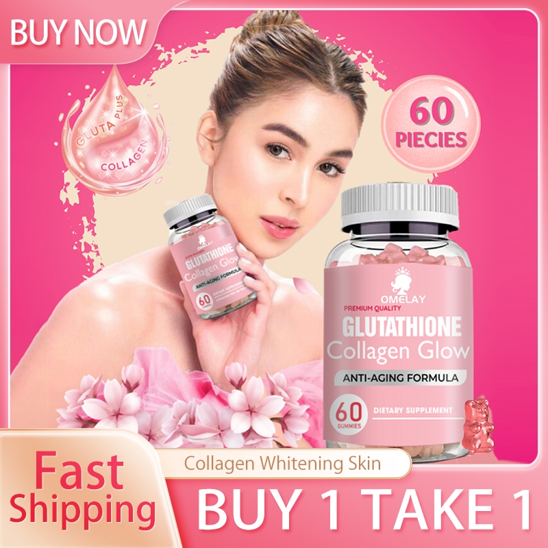 Buy 1 take 1 Glutathione Collagen Glow Gummies AntiAging Whitening