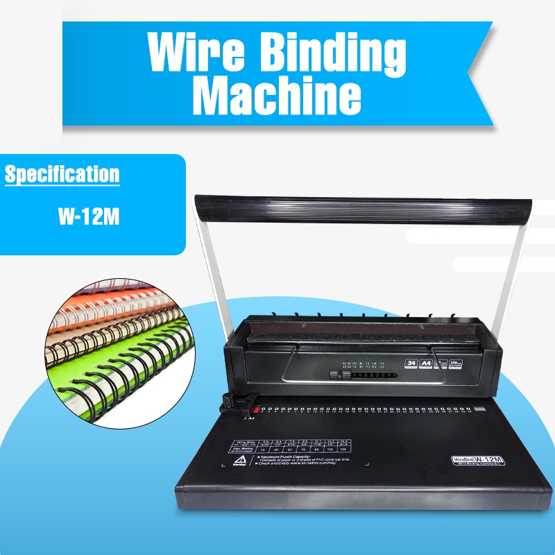 Wire Binding Machine QW12M A4 Size Heavy Duty Binder Shopee Philippines