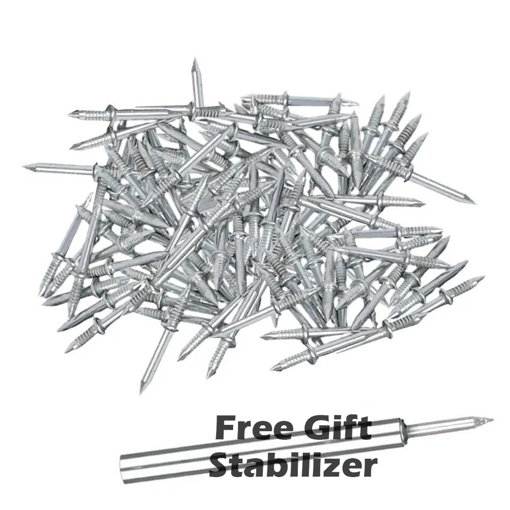 Double-Head Seamless Nails with Sleeve Skirting Thread Rust-Proof ...