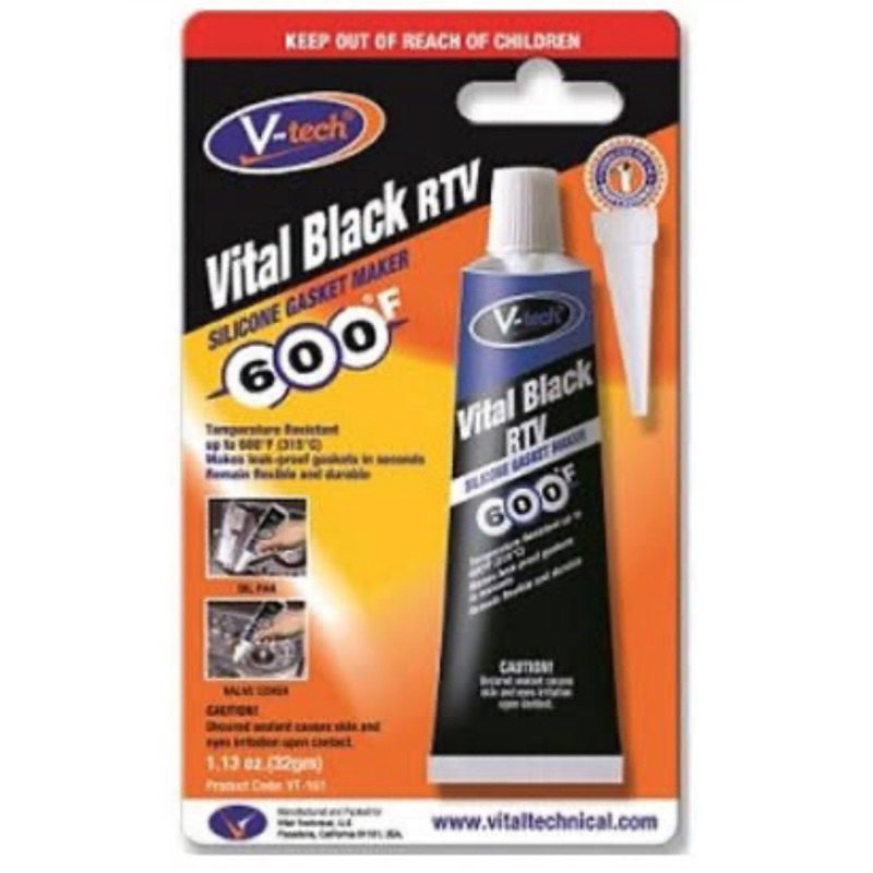 Vtech Vital Black Rtv Silicone Gasket Maker | Shopee Philippines