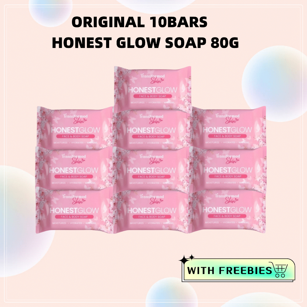 Original 10 BAR Honest Glow Soaps 80g with freebies | Shopee Philippines
