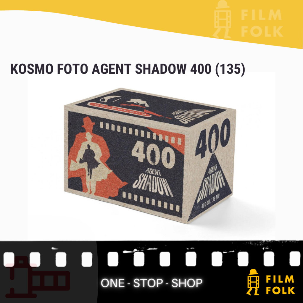 KOSMO FOTO AGENT SHADOW 400 135/35MM FORMAT B&W PHOTOGRAPHIC FILM ...