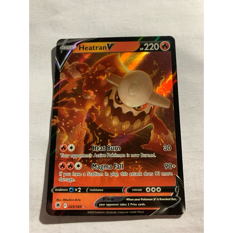 Pokemon Full Art Rare Card Heatran V | Shopee Philippines