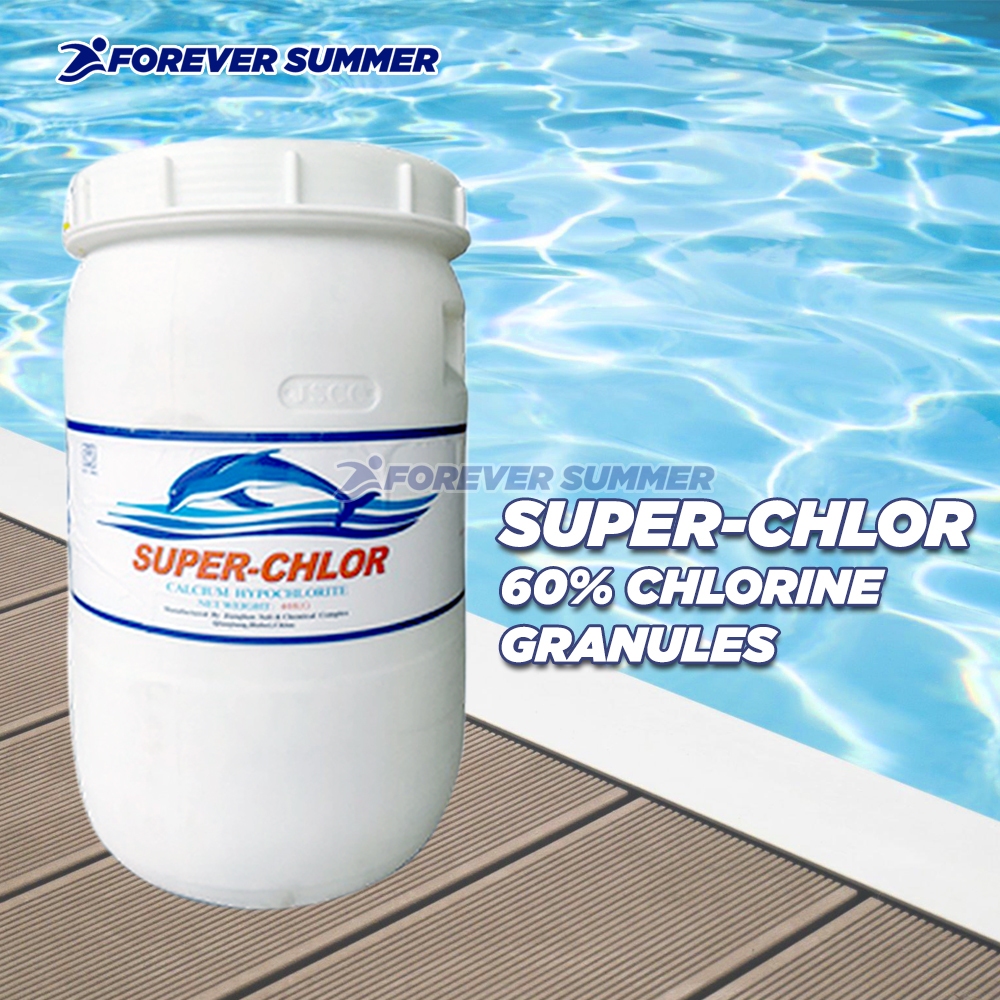 Original Chlorine Granules Super Chlor 40 kg 65% Calcium Hypochlorite 1 ...