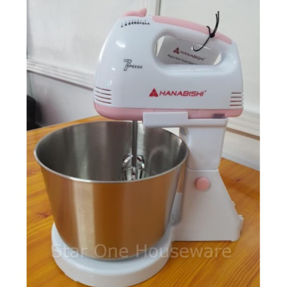HANABISHI ELECTRIC MIXER/HAND MIXER/ELECTRIC MIXER WITH BOWL AND STAND