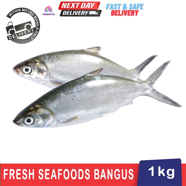 Clean and Whole Fresh Bangus / Milkfish 1kg: | Boneless Bangus | Sliced ...