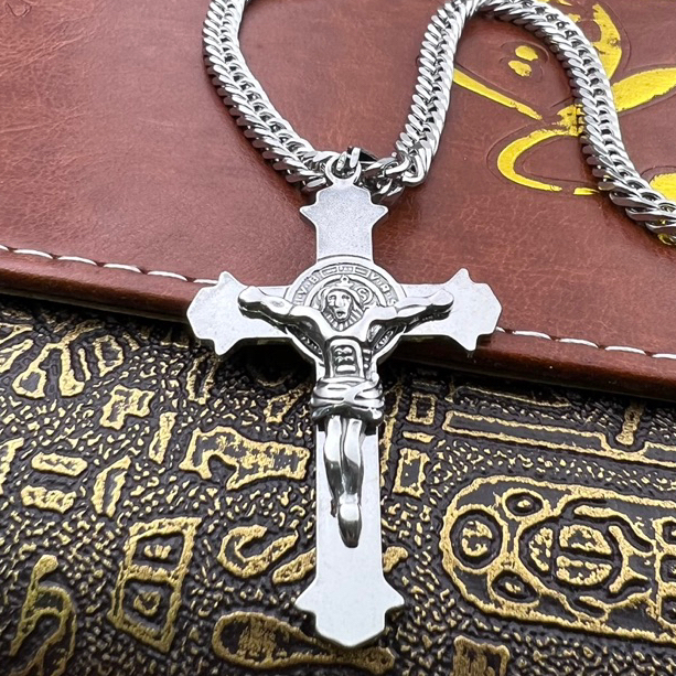 Stainless steel 6mm Chain With Pendant Necklace For Men