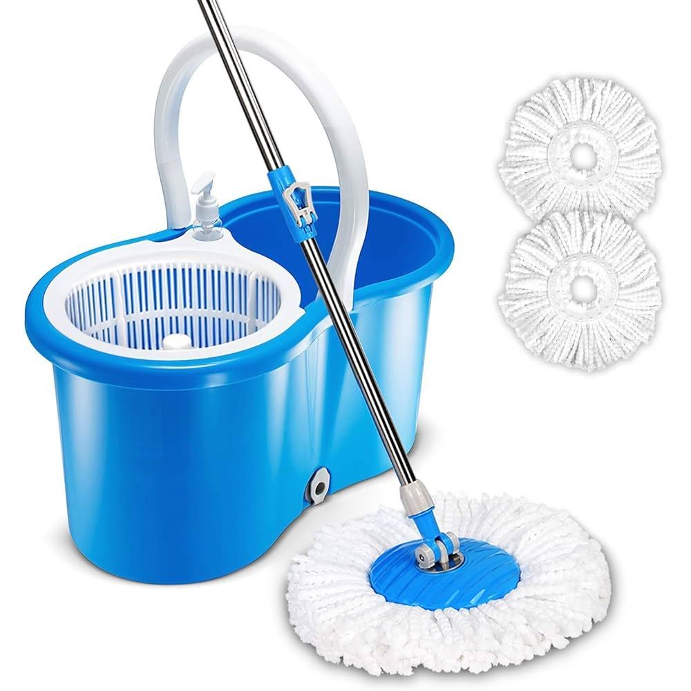 Magic Spin Mop With Spinner and Bucket Tornado Mop 360 Easy Rotating ...