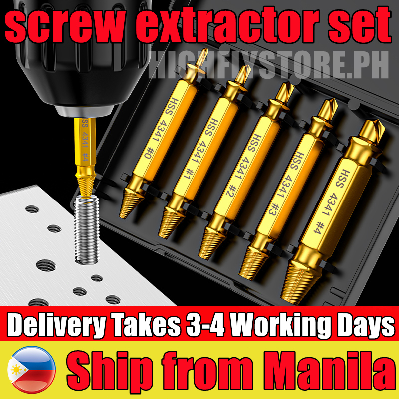 Screw Extractor Reverse Drill Bit and Bolt Extractor, Easily Remove