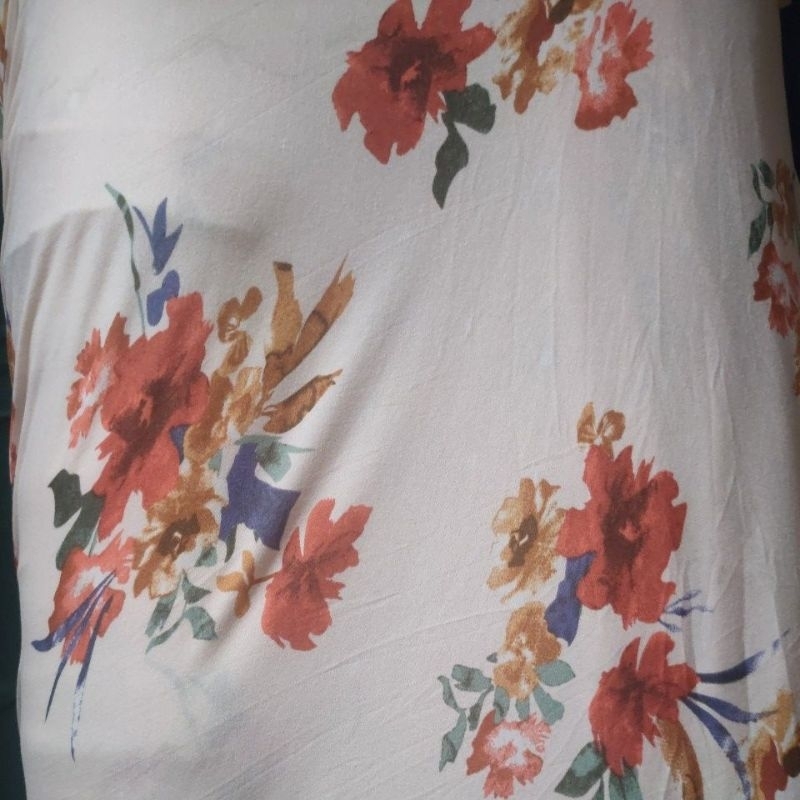 Printed Cotton Spandex fabric sold per yard | Shopee Philippines