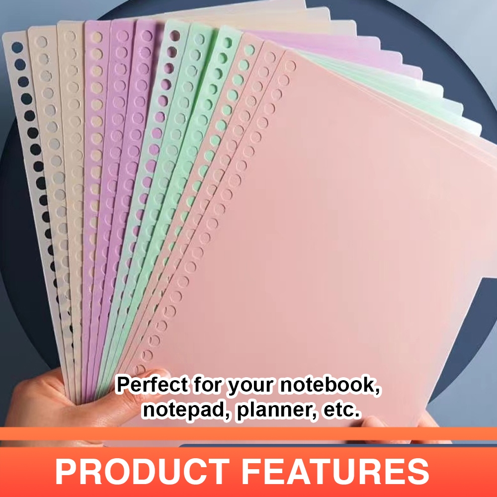 2 Sheets Binding Cover Notebook Binder A4/B5/A5, Matte PP, Pastel ...