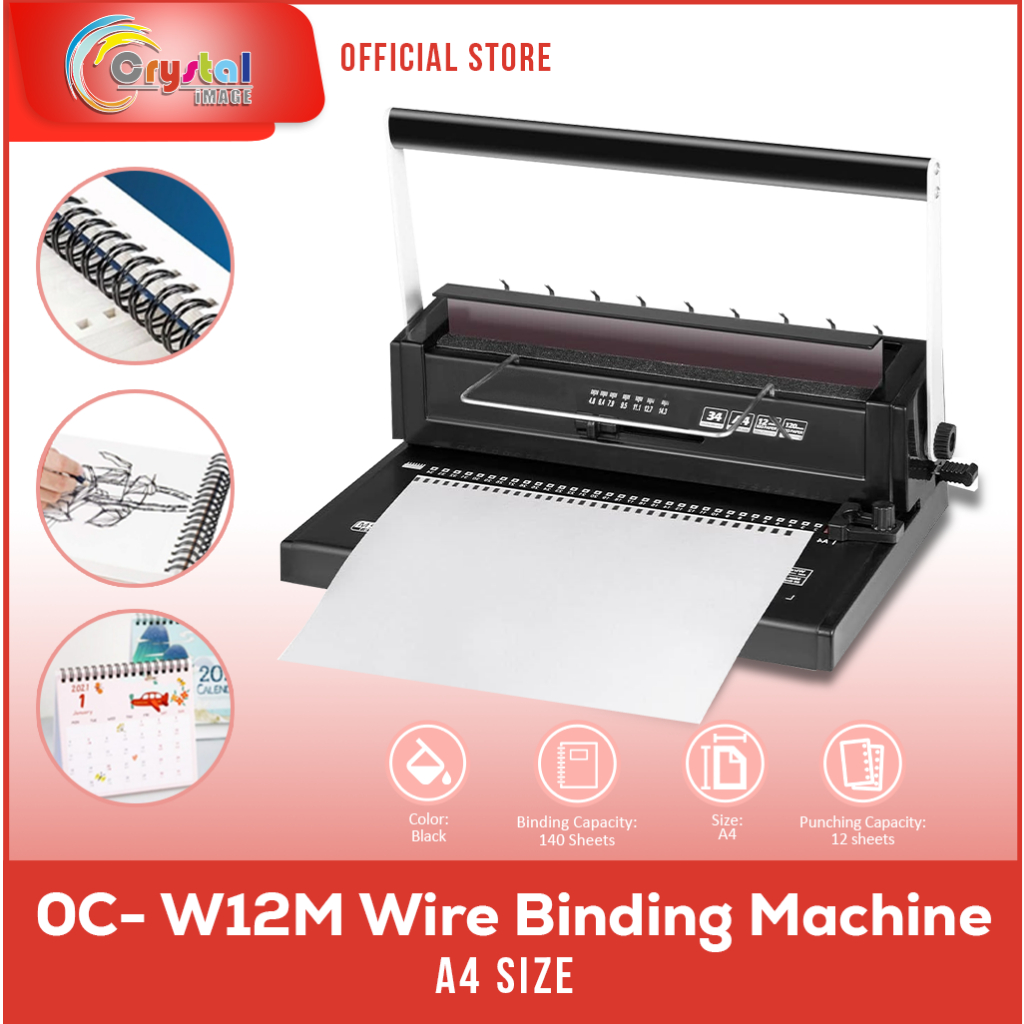 Wire Binding Machine W12M A4 Heavy Duty A4 Size Binding Machine