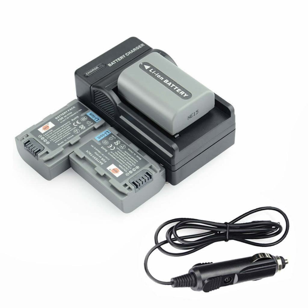 Neewer 2 Batterie Ricambio 2600mAh Per Sony NP-F550/570/530 - Compatibili Con HandyCam, Luci LED E Fotocamere - Foto 2