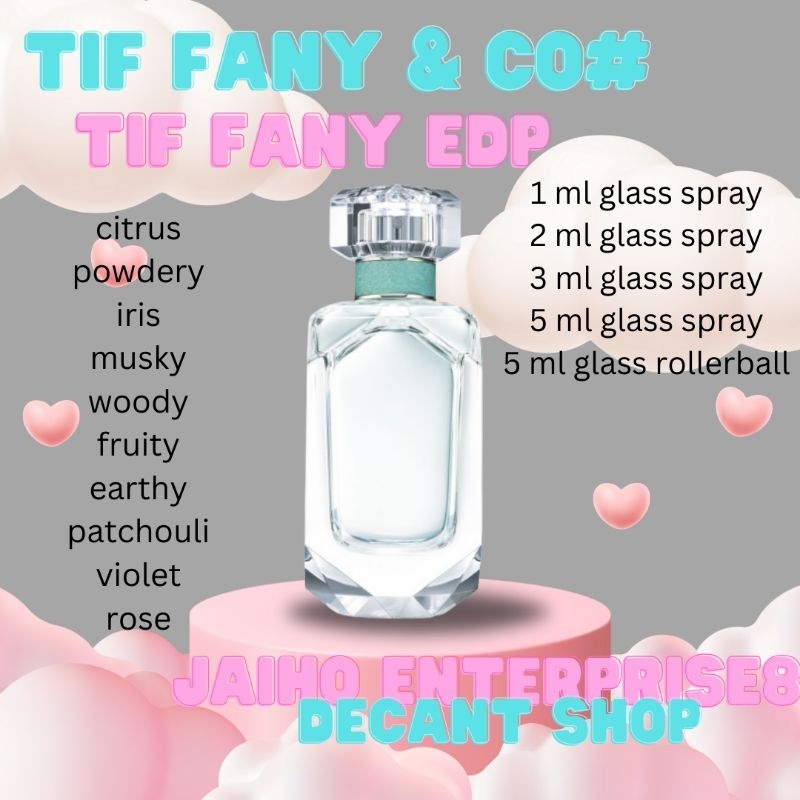 Sample Bottles Authentic Perfume Collection Tif Fany EDP 1-5ml | Shopee ...