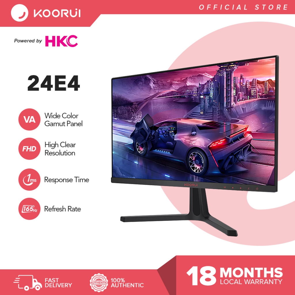 Koorui 24E4 Powered By Hkc Va Fhd 165 Hz 1ms Mrpt Koorui 24E3 Ips Fhd ...