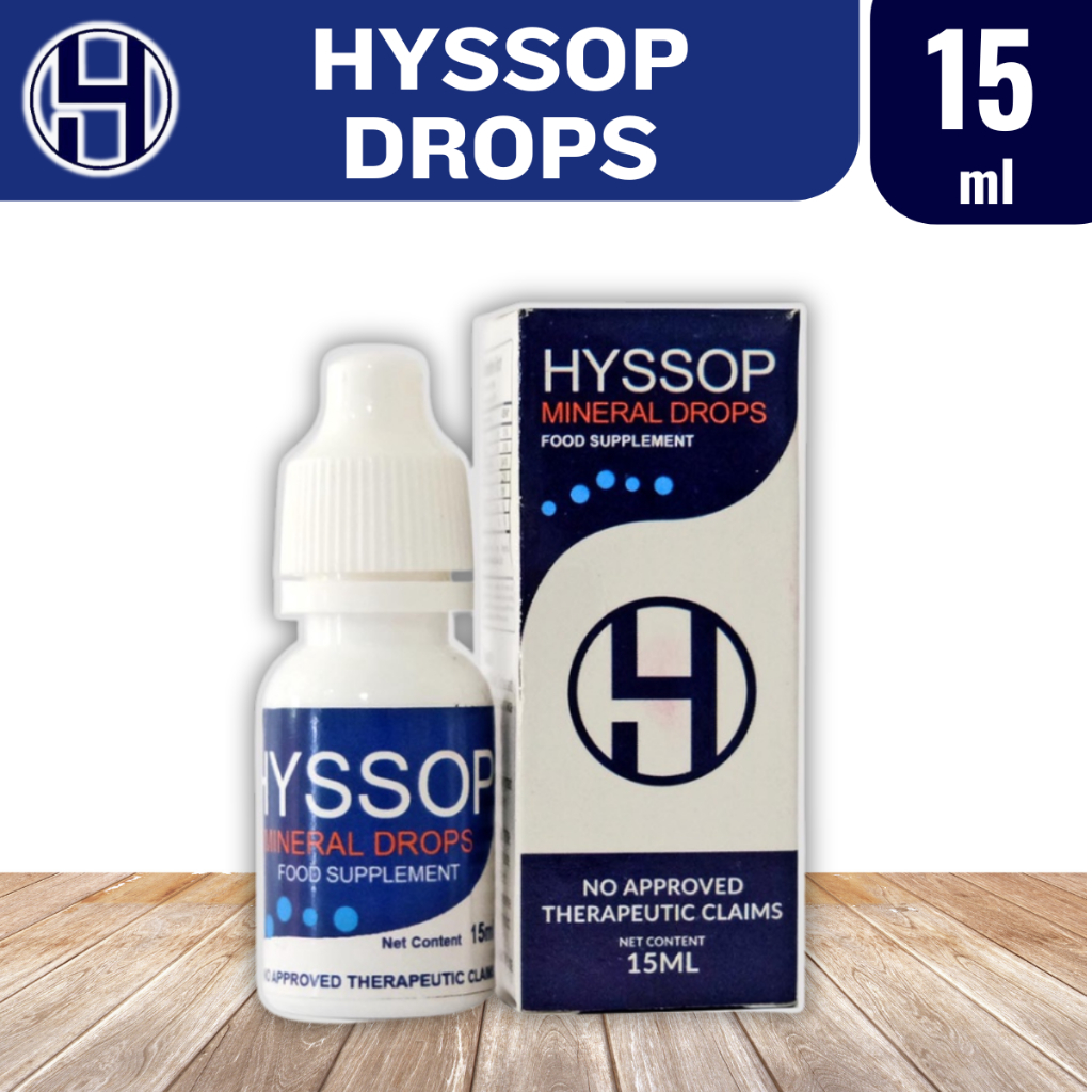 Hyssop Mineral Drops 15ml Eye Nose Ear And Throat Care Shopee