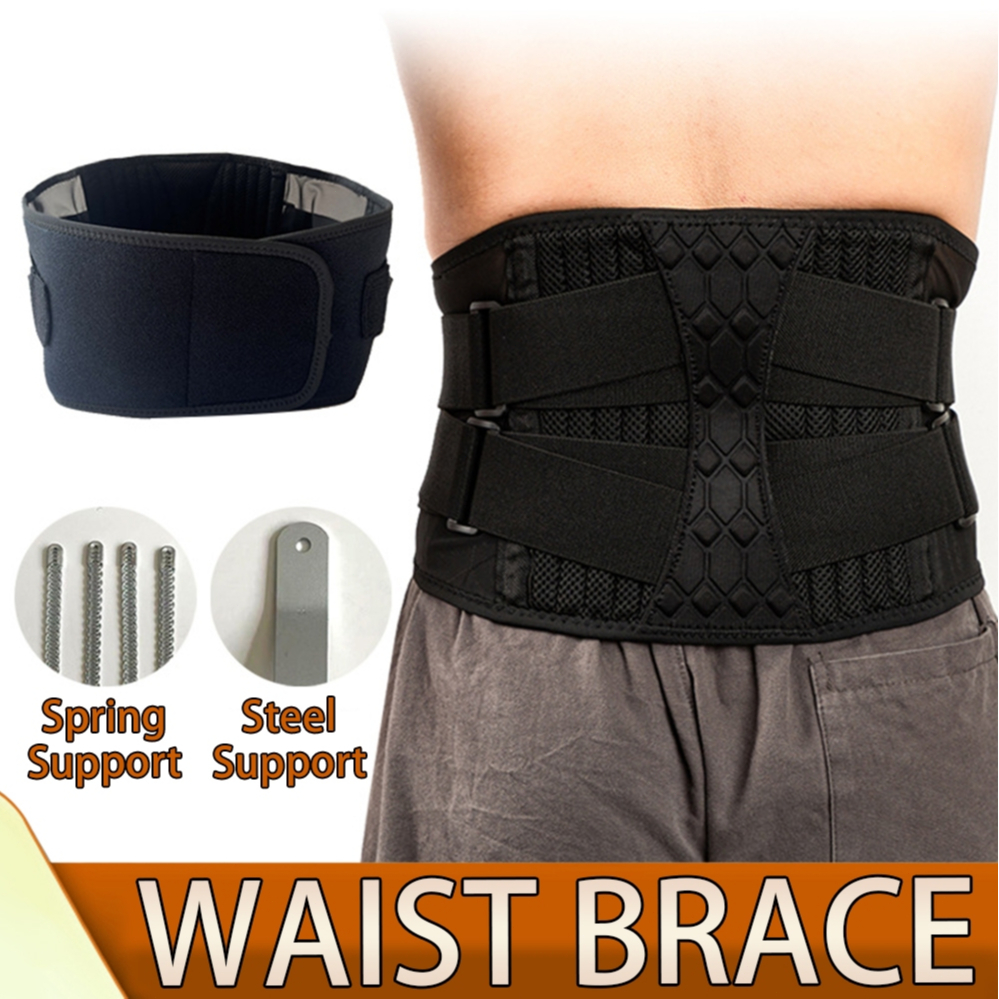 Herniated Disc Back Support Belt - Lumbar Brace For Sciatica Pain Relief & Tummy Control