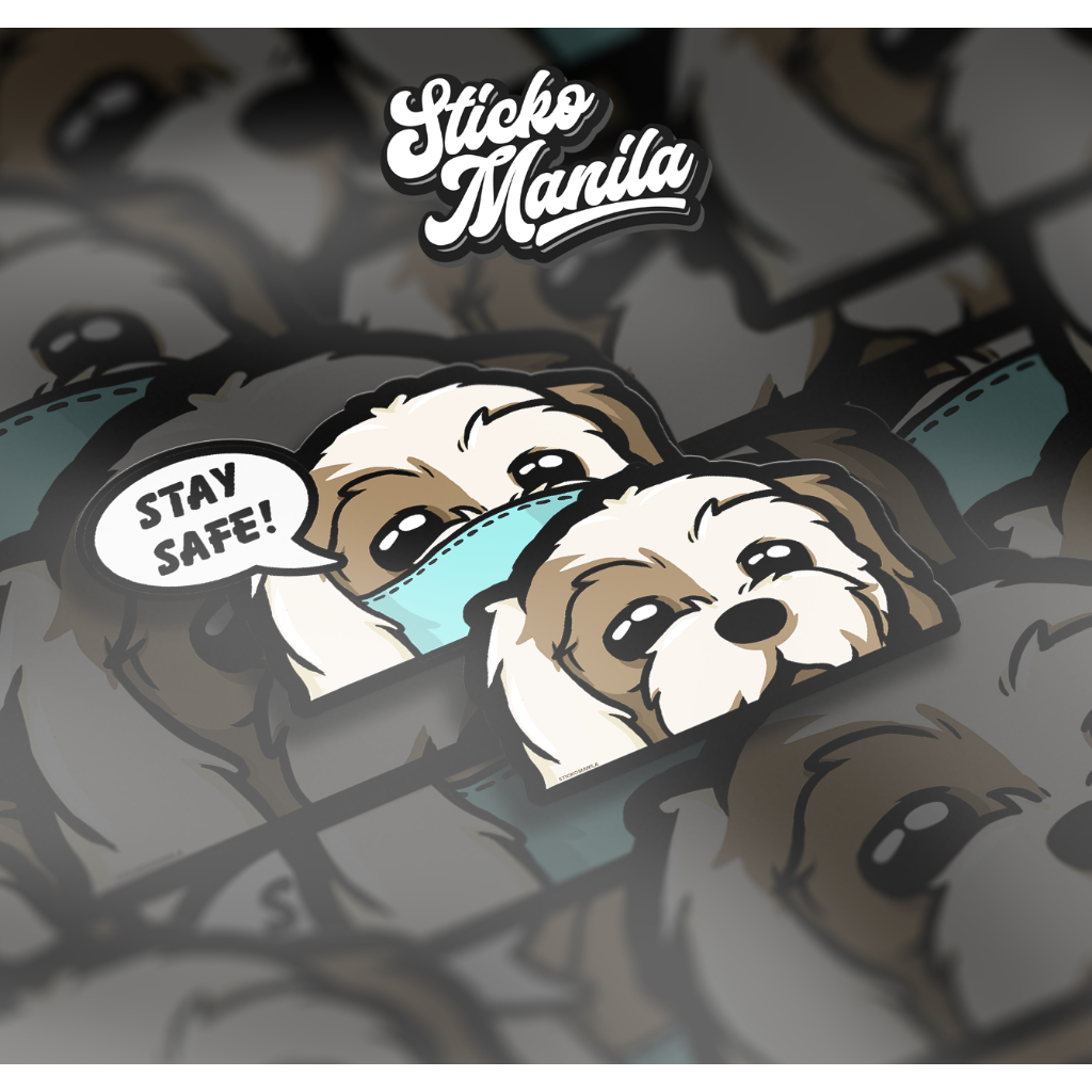 Sticko Manila : Original Character - Shih Tzu (Peeker) | Shopee Philippines