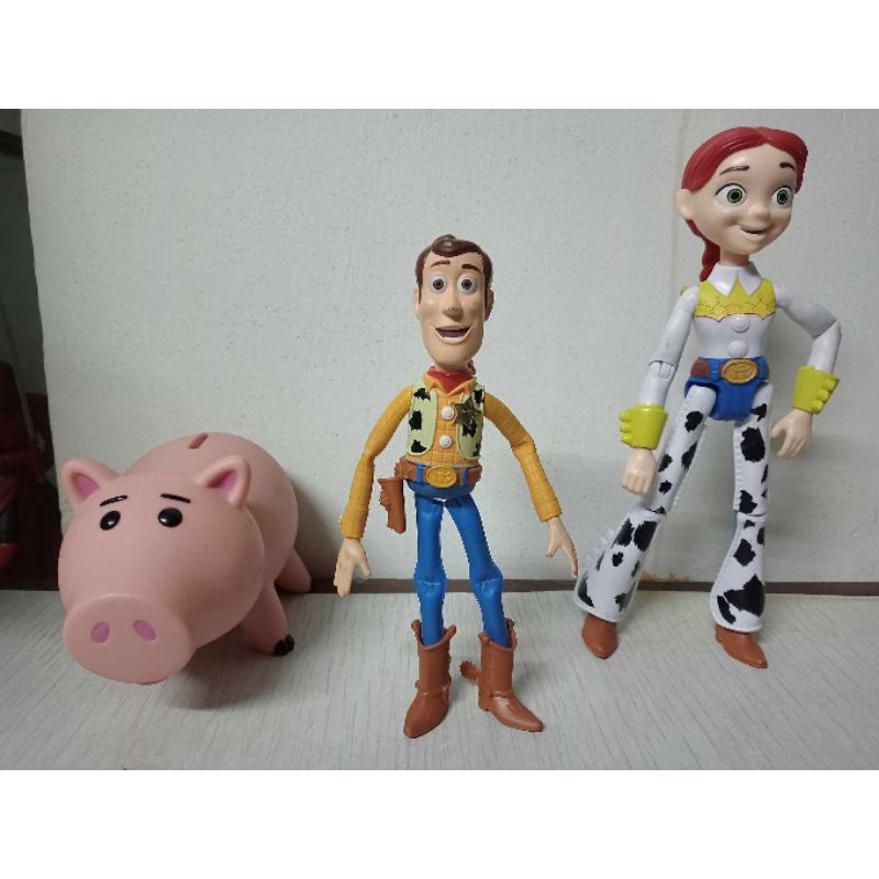 Toy Story Set Woody Jessie and Hamm Disney Pixar Authentic Figure