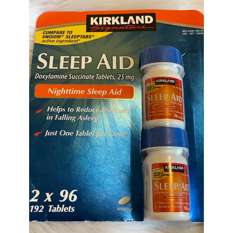 KIRKLAND SLEEP AID 2 BOTTLES PACK 4/2025 ORIGINAL US BOUGHT Shopee Philippines