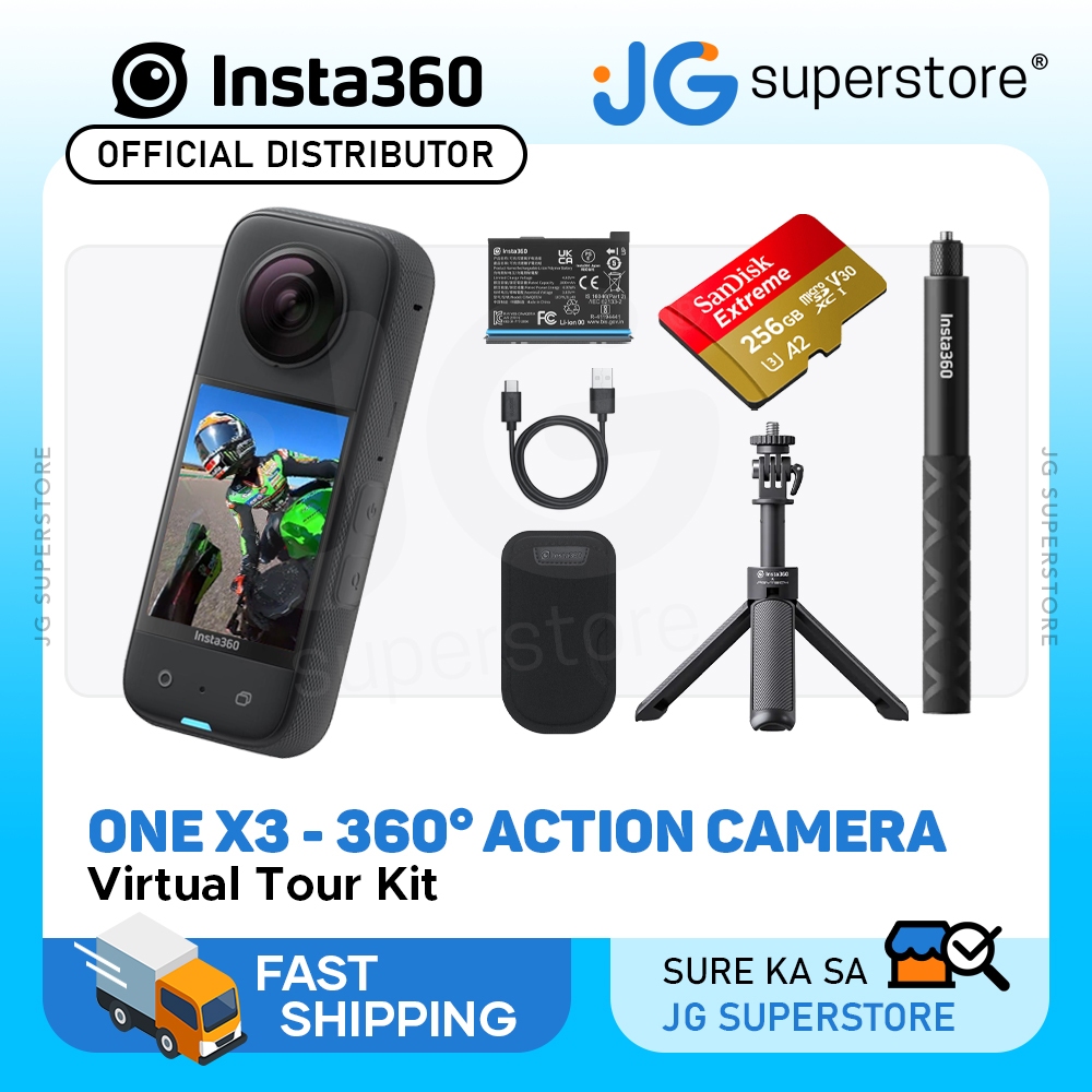 Insta360 ONE X3 Pocket 360 Waterproof Action Camera with Bluetooth 5.0