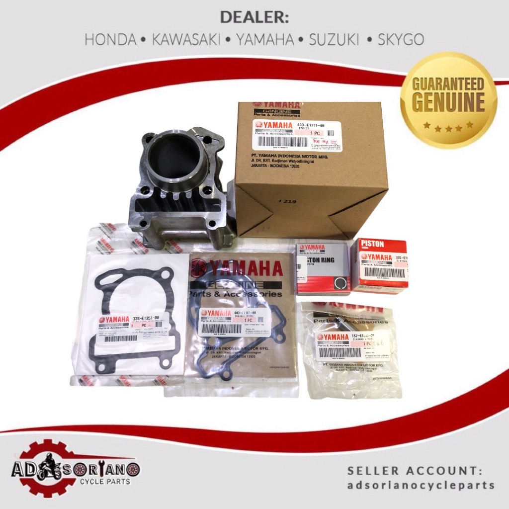 YAMAHA MIO MX 125 (carb) CYLINDER BLOCK PISTON SET | Shopee Philippines