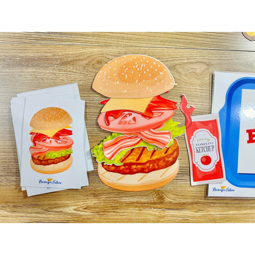 BURGER STACKING GAME FOR KIDS LAMINATED IN 250MICRONS Shopee