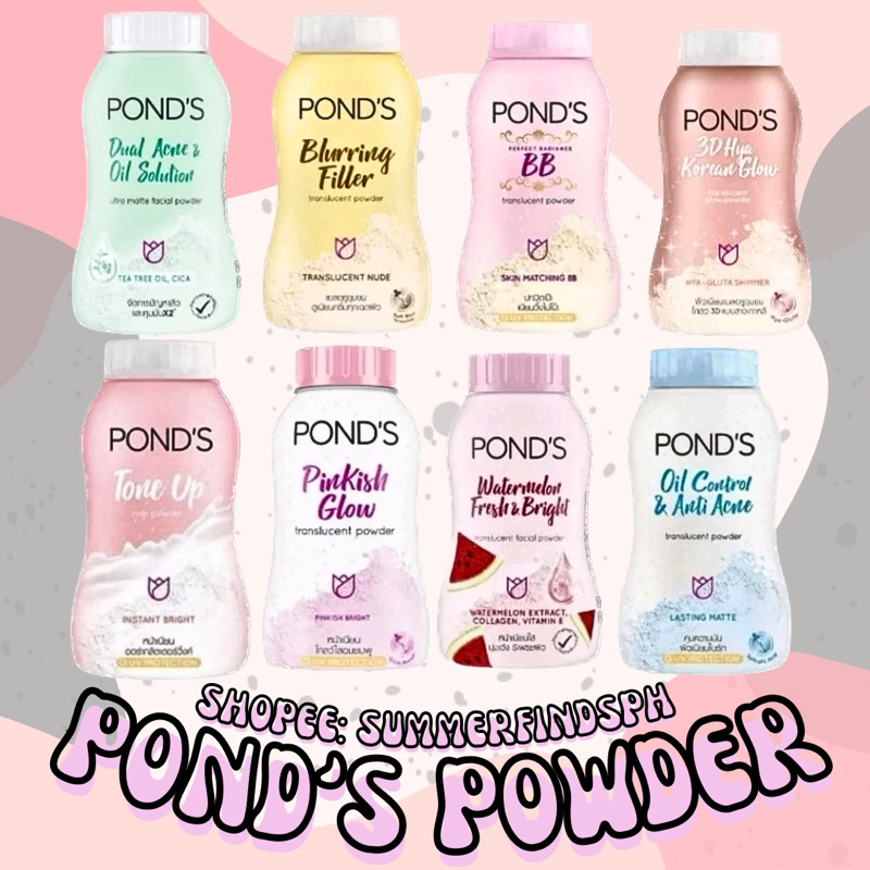 POND'S TRANSLUCENT POWDER PINKISH GLOW BLURRING FILLER TONE UP OIL ...