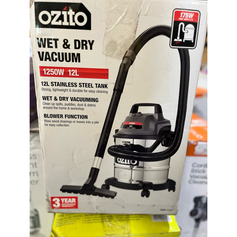 ozito wet&dry vacuum 1250w 12L Shopee Philippines