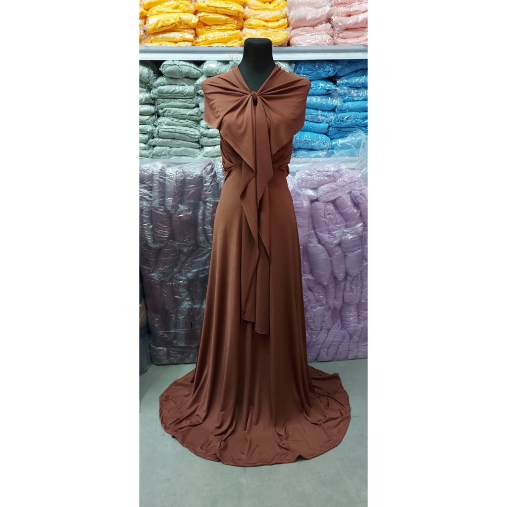 Doncher12 Infinity Dress Bridesmaid BROWN Shades All sizes available |  Shopee Philippines