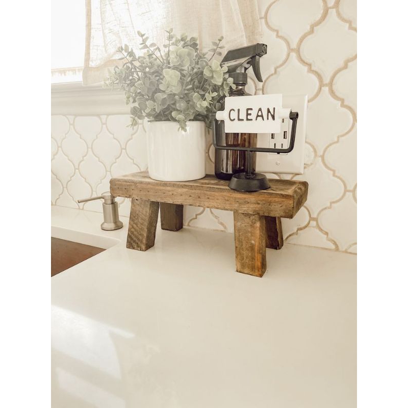 Solid Wood Kitchen Vanity Table Riser Rustic Modern Nordic | Shopee ...