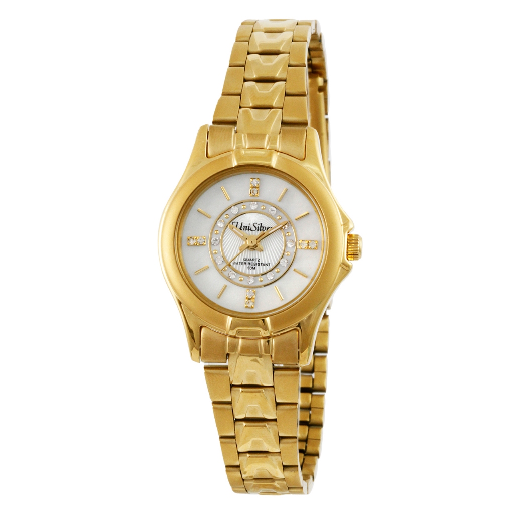 UniSilver TIME Women's Gold Analog Stainless steel watch KW508-2206 ...