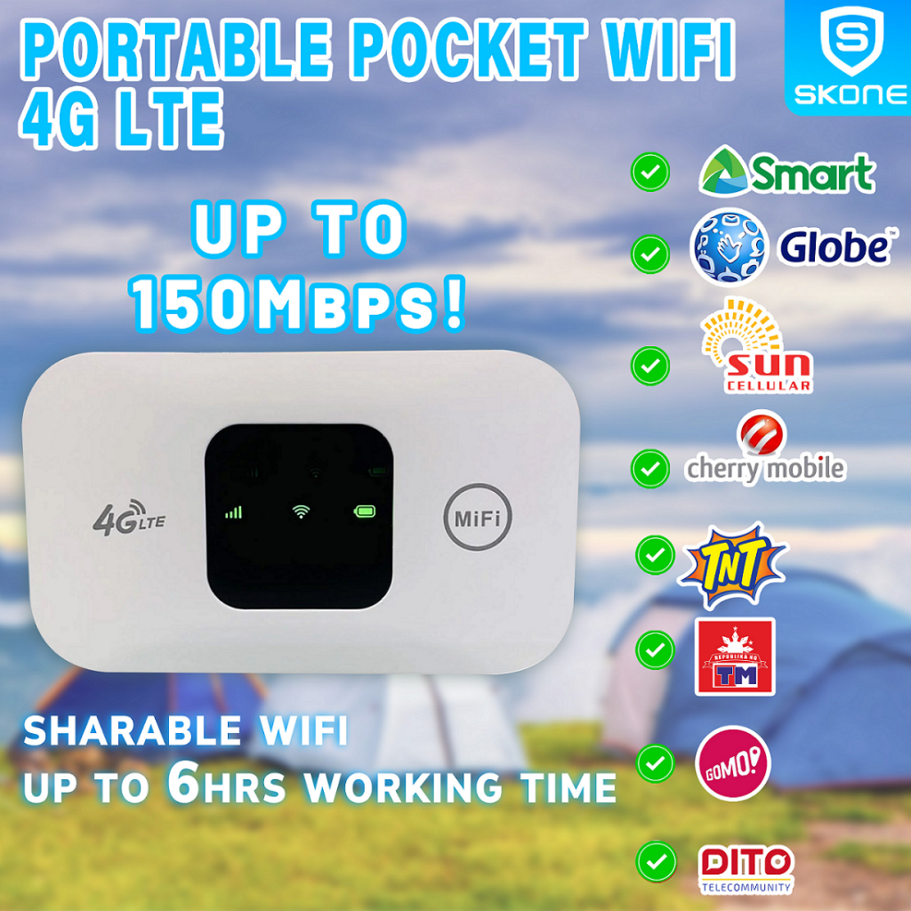 4G LTE Pocket WiFi Openline Hotspot Router Modem Universal Sim Card ...