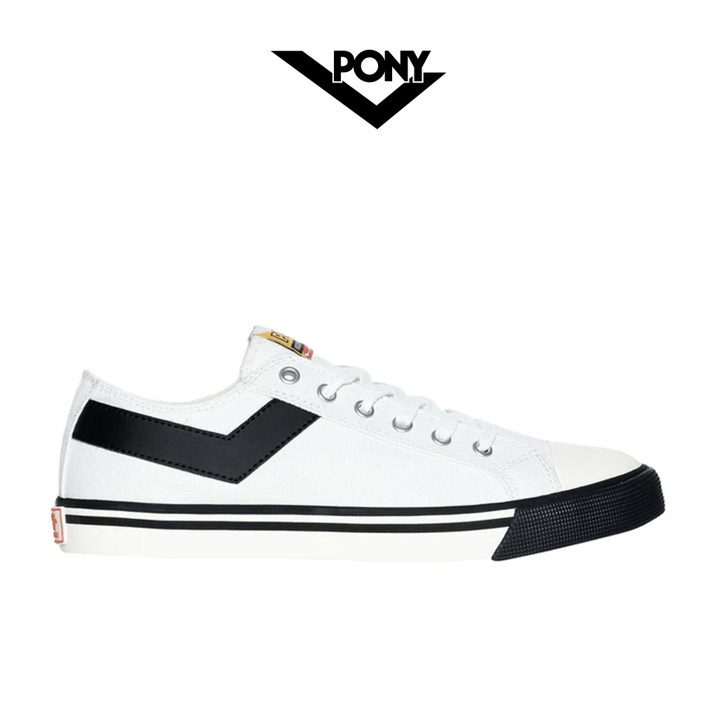 Pony black cheap and white shoes